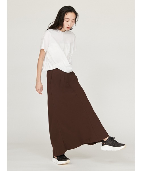 emmi（エミ）の「コンパクトデザインTシャツ（Tシャツ/カットソー・レディース・ブラック/ダークブラウン/ホワイト・FREE）」の5枚目の写真