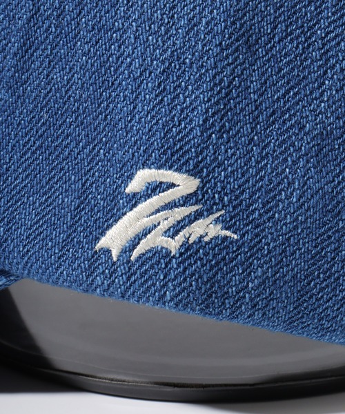 7Union（セブンユニオン）の「7UNION THE EASY フロントサイン刺繍 デニム6パネルキャップ（キャップ・メンズ・ブラック/インディゴブルー・FREE）」の8枚目の写真