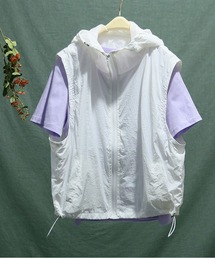 BLANC FICELLE（ブランフィセル）の「薄手　フードジレ（ベスト）」