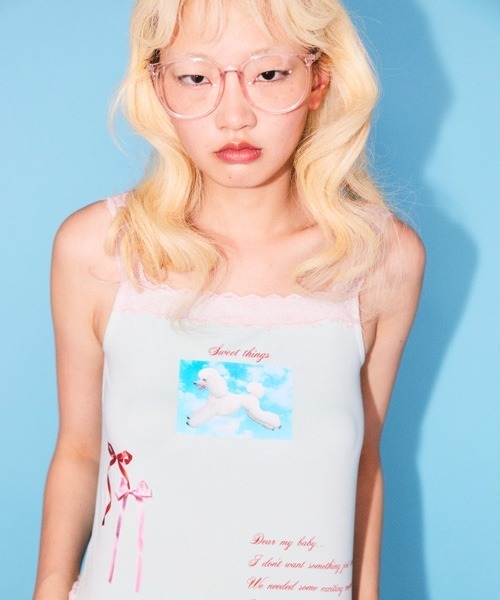 Candy Stripper（キャンディストリッパー）の「MY FAVORITE CAMISOLE ワンピース（ワンピース・レディース・ブラック/レッド/ミント・FREE）」の5枚目の写真