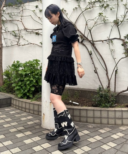 Candy Stripper（キャンディストリッパー）の「MY FAVORITE CAMISOLE ワンピース（ワンピース・レディース・ブラック/レッド/ミント・FREE）」の20枚目の写真