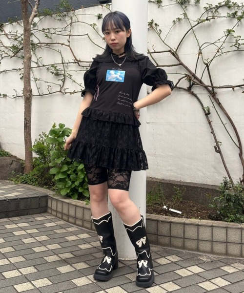 Candy Stripper（キャンディストリッパー）の「MY FAVORITE CAMISOLE ワンピース（ワンピース・レディース・ブラック/レッド/ミント・FREE）」の17枚目の写真