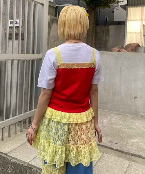 Candy Stripper（キャンディストリッパー）の「MY FAVORITE CAMISOLE ワンピース（ワンピース・レディース・ブラック/レッド/ミント・FREE）」の9枚目の写真