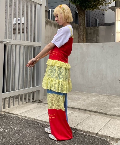 Candy Stripper（キャンディストリッパー）の「MY FAVORITE CAMISOLE ワンピース（ワンピース・レディース・ブラック/レッド/ミント・FREE）」の13枚目の写真