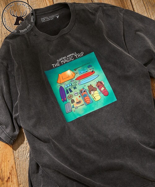 Jonas Claesson（ジョナスクレアッソン）の「JONAS CLAESSON/ジョナス クレアッソン The magic trip Short Sleeve Tee/ザ マジックトリップ プリントTシャツ（Tシャツ/カットソー・メンズ・ブラック/ホワイト/ライトグレー/イエロー・LARGE/MEDIUM）」の3枚目の写真