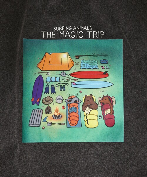 Jonas Claesson（ジョナスクレアッソン）の「JONAS CLAESSON/ジョナス クレアッソン The magic trip Short Sleeve Tee/ザ マジックトリップ プリントTシャツ（Tシャツ/カットソー・メンズ・ブラック/ホワイト/ライトグレー/イエロー・LARGE/MEDIUM）」の7枚目の写真
