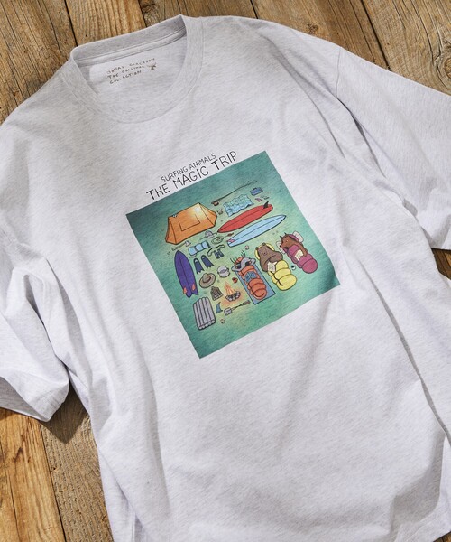 Jonas Claesson（ジョナスクレアッソン）の「JONAS CLAESSON/ジョナス クレアッソン The magic trip Short Sleeve Tee/ザ マジックトリップ プリントTシャツ（Tシャツ/カットソー・メンズ・ブラック/ホワイト/ライトグレー/イエロー・LARGE/MEDIUM）」の16枚目の写真