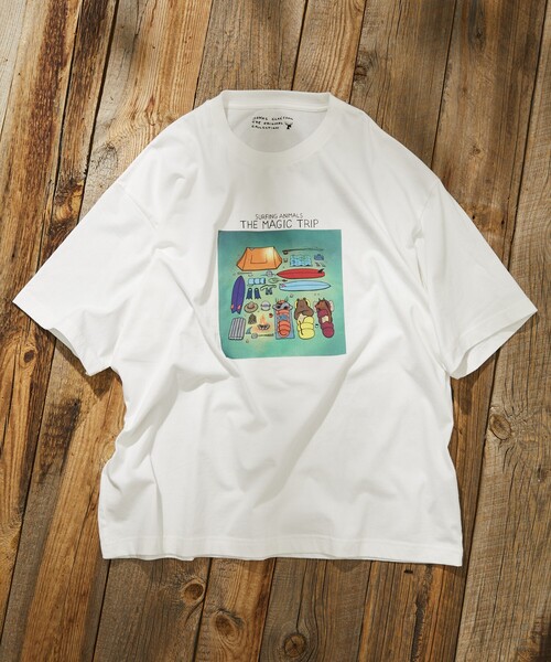 Jonas Claesson（ジョナスクレアッソン）の「JONAS CLAESSON/ジョナス クレアッソン The magic trip Short Sleeve Tee/ザ マジックトリップ プリントTシャツ（Tシャツ/カットソー・メンズ・ブラック/ホワイト/ライトグレー/イエロー・LARGE/MEDIUM）」の18枚目の写真