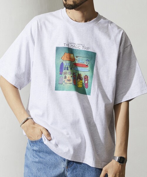Jonas Claesson（ジョナスクレアッソン）の「JONAS CLAESSON/ジョナス クレアッソン The magic trip Short Sleeve Tee/ザ マジックトリップ プリントTシャツ（Tシャツ/カットソー・メンズ・ブラック/ホワイト/ライトグレー/イエロー・LARGE/MEDIUM）」の22枚目の写真