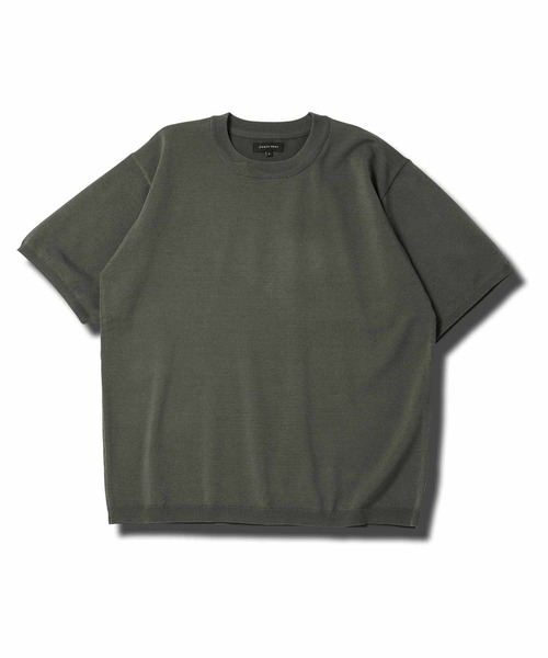 jiggys shop（ジギーズショップ）の「タンブラー乾燥対応 タフニット クルーネック半袖 サマーセーター（ニット/セーター・メンズ・オフホワイト/チャコールグレー/グレー系その他/ブラック/ブルー系その他/グレー系その他2/ネイビー/ライトグレー・LARGE/X-LARGE/SMALL/MEDIUM）」の22枚目の写真