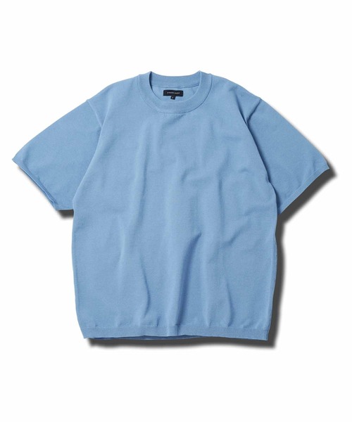 jiggys shop（ジギーズショップ）の「タンブラー乾燥対応 タフニット クルーネック半袖 サマーセーター（ニット/セーター・メンズ・オフホワイト/チャコールグレー/グレー系その他/ブラック/ブルー系その他/グレー系その他2/ネイビー/ライトグレー・LARGE/X-LARGE/SMALL/MEDIUM）」の20枚目の写真