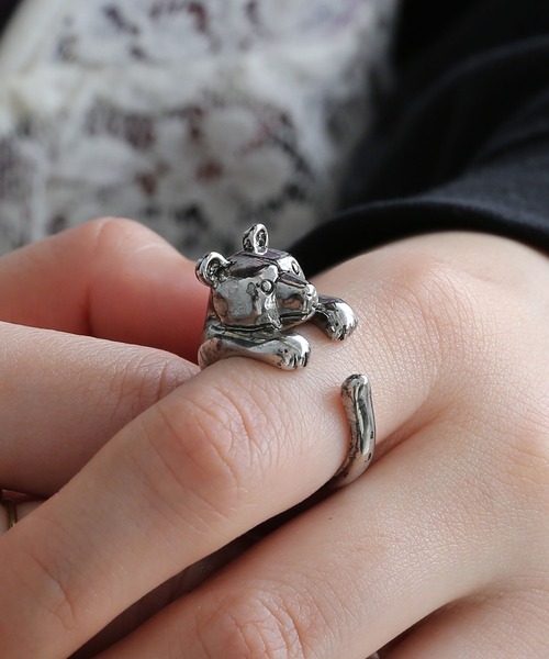 colleca la（コレカラ）の「ねことくまのリング（リング・レディース・シルバー系1/シルバー系2・FREE）」の8枚目の写真