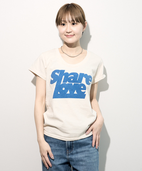 tシャツ 「別注」「MIXTA」SHARE LOVE Tシャツ レディース 別注】＜MIXTA＞SHARE LOVE Tシャツ（Tシャツ/カットソー