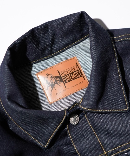 PENNEYS（ぺニーズ）の「PENNEY'S FOREMOST / 40S PLEATS JACKET 1ST RIGID（デニムジャケット・メンズ・インディゴブルー・44/40/42/46）」の3枚目の写真