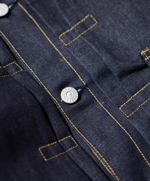 PENNEYS（ぺニーズ）の「PENNEY'S FOREMOST / 40S PLEATS JACKET 1ST RIGID（デニムジャケット・メンズ・インディゴブルー・44/40/42/46）」の5枚目の写真