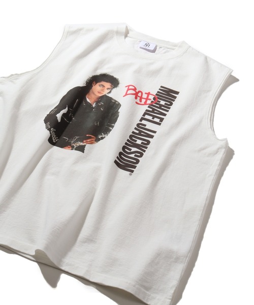 CORPUS　SELECT（コーパストーキョー）の「【Michael Jackson/マイケル・ジャクソン】アソート アートワークデザイン ノースリーブカットソー（Tシャツ/カットソー・メンズ・ホワイト/ブラック系その他/チャコール/ブラック系その他2・M/L/LL）」の13枚目の写真
