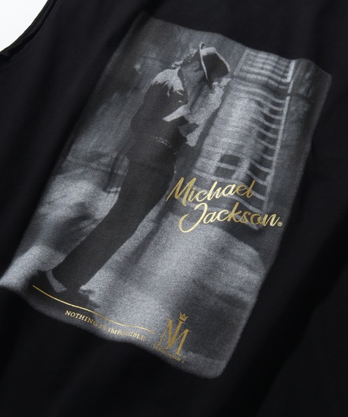 CORPUS　SELECT（コーパストーキョー）の「【Michael Jackson/マイケル・ジャクソン】アソート アートワークデザイン ノースリーブカットソー（Tシャツ/カットソー・メンズ・ホワイト/ブラック系その他/チャコール/ブラック系その他2・M/L/LL）」の20枚目の写真