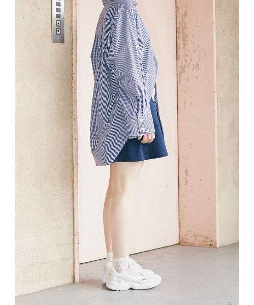 COEL（コエル）の「タックスウェットショートパンツ（その他パンツ・レディース・ネイビー/カーキ・FREE）」の3枚目の写真