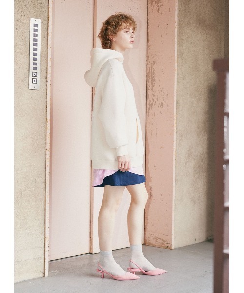 COEL（コエル）の「タックスウェットショートパンツ（その他パンツ・レディース・ネイビー/カーキ・FREE）」の4枚目の写真