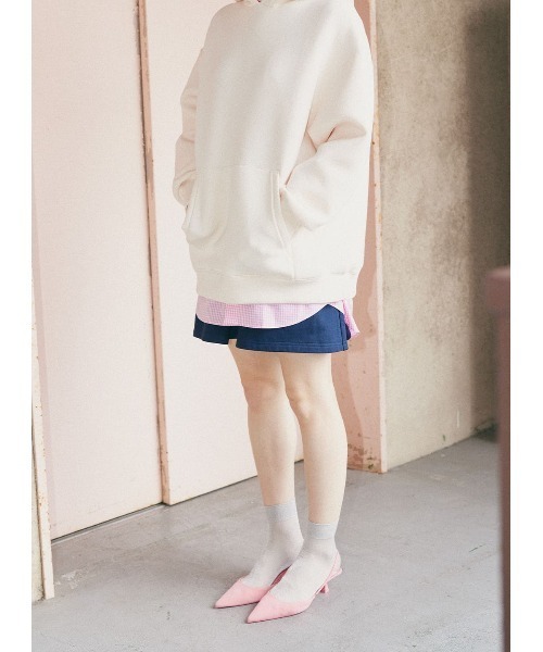 COEL（コエル）の「タックスウェットショートパンツ（その他パンツ・レディース・ネイビー/カーキ・FREE）」の6枚目の写真