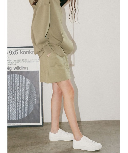 COEL（コエル）の「タックスウェットショートパンツ（その他パンツ・レディース・ネイビー/カーキ・FREE）」の11枚目の写真