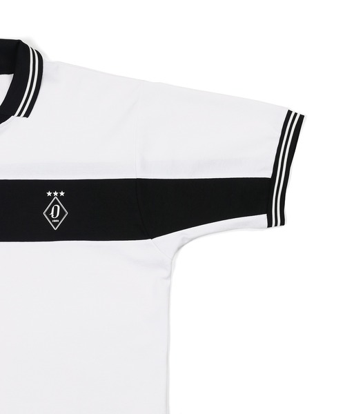 The DUFFER of ST.GEORGE（ザダファーオブセントジョージ）の「〔BLACK LABEL〕SORONA PONTE FOOTBALL POLO：ポンチ素材 フットボールポロ（ポロシャツ・メンズ・ホワイト/ブラック・MEDIUM/LARGE/X-LARGE）」の12枚目の写真