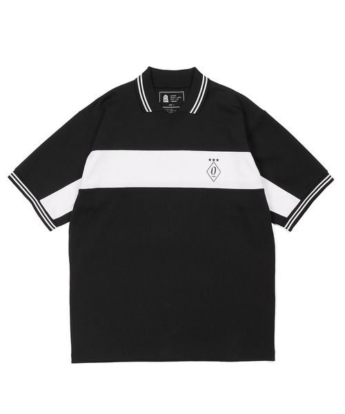 The DUFFER of ST.GEORGE（ザダファーオブセントジョージ）の「〔BLACK LABEL〕SORONA PONTE FOOTBALL POLO：ポンチ素材 フットボールポロ（ポロシャツ・メンズ・ホワイト/ブラック・MEDIUM/LARGE/X-LARGE）」の10枚目の写真
