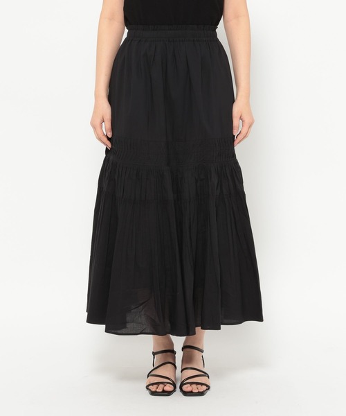 LEPSIM(レプシィム)の「コットンスカート 290491(スカート・レディース・ブラック/イエロー/オフホワイト・FREE)」の8枚目の写真