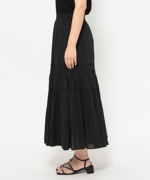 LEPSIM(レプシィム)の「コットンスカート 290491(スカート・レディース・ブラック/イエロー/オフホワイト・FREE)」の9枚目の写真