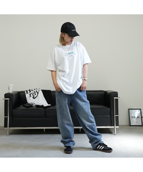 BASIS(ベイシス)の「フロントセンター OSAロゴ Tシャツ(Tシャツ/カットソー・レディース・ホワイト×グリーン/ホワイト×ブルー・MEDIUM/LARGE)」の10枚目の写真