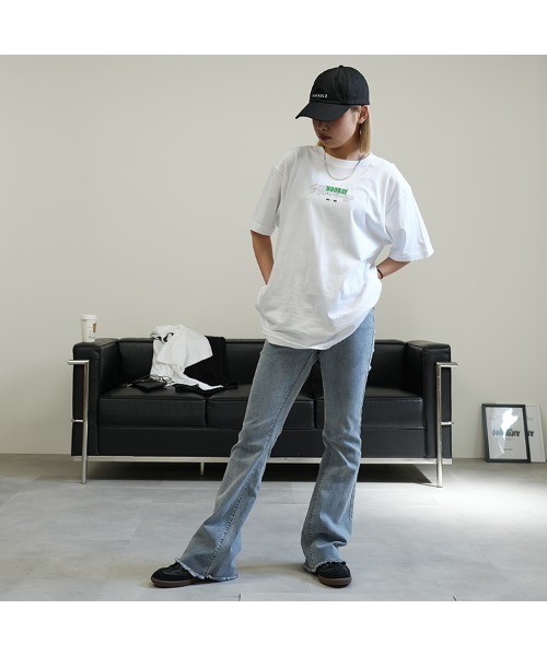BASIS(ベイシス)の「フロントセンター OSAロゴ Tシャツ(Tシャツ/カットソー・レディース・ホワイト×グリーン/ホワイト×ブルー・MEDIUM/LARGE)」の19枚目の写真