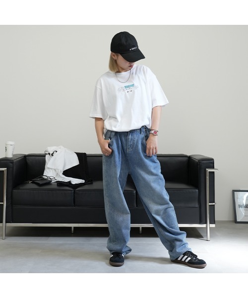 BASIS(ベイシス)の「フロントセンター OSAロゴ Tシャツ(Tシャツ/カットソー・レディース・ホワイト×グリーン/ホワイト×ブルー・MEDIUM/LARGE)」の12枚目の写真