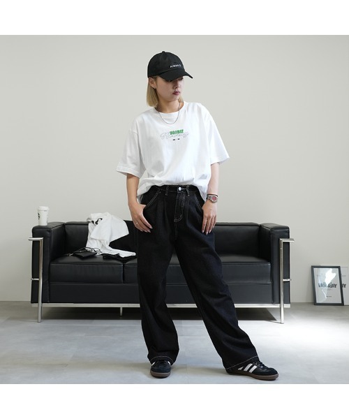 BASIS(ベイシス)の「フロントセンター OSAロゴ Tシャツ(Tシャツ/カットソー・レディース・ホワイト×グリーン/ホワイト×ブルー・MEDIUM/LARGE)」の6枚目の写真