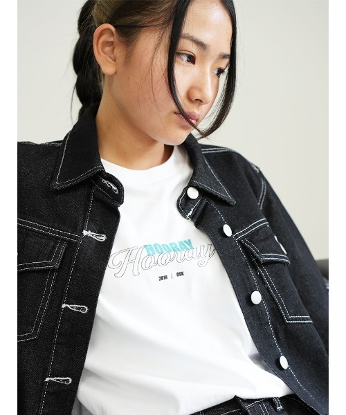 BASIS(ベイシス)の「フロントセンター OSAロゴ Tシャツ(Tシャツ/カットソー・レディース・ホワイト×グリーン/ホワイト×ブルー・MEDIUM/LARGE)」の21枚目の写真
