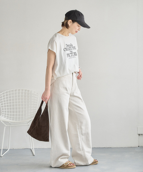 MILOS(ミロス)の「MILOS/ミロス SUEDE MINI TOTE(トートバッグ・レディース・ベージュ/ブラウン・FREE)」の3枚目の写真