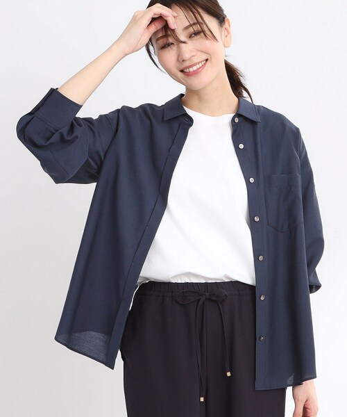 ブラウス シャツ 「夏SALE／接触冷感／マシンウォッシュ可」3WAYシアーシャツブラウス レディース セール】【夏SALE／接触冷感／マシンウォッシュ可】3WAYシアー