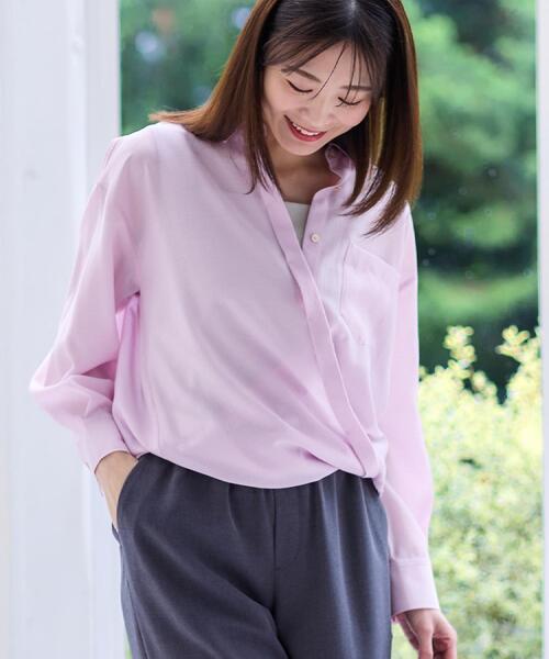 ブラウス シャツ 「夏SALE／接触冷感／マシンウォッシュ可」3WAYシアーシャツブラウス レディース セール】【夏SALE／接触冷感／マシンウォッシュ可】3WAYシアー