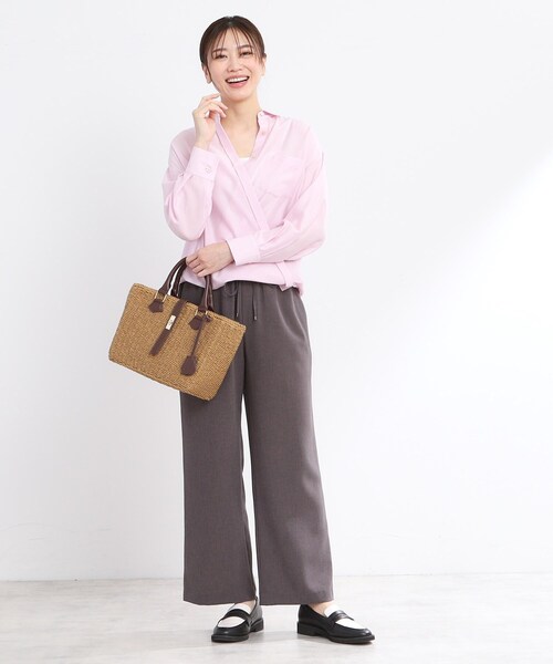 ブラウス シャツ 「夏SALE／接触冷感／マシンウォッシュ可」3WAYシアーシャツブラウス レディース Reflect｜【夏SALE/接触冷感/マシンウォッシュ可】3WAYシアー