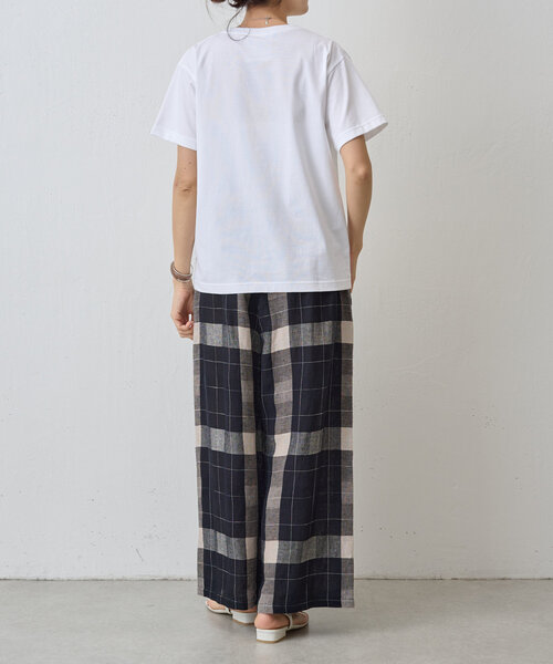 BEARDSLEY（ビアズリー）の「シンプルTee（Tシャツ/カットソー・レディース・ホワイト/ブラウン・FREE）」の11枚目の写真