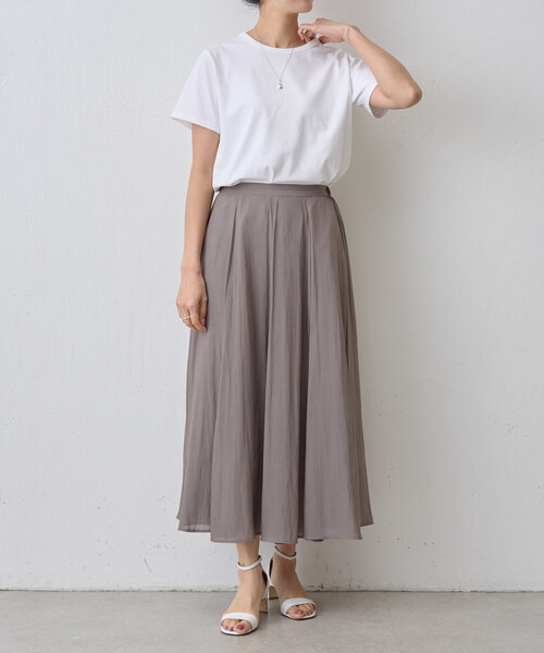 BEARDSLEY（ビアズリー）の「シンプルTee（Tシャツ/カットソー・レディース・ホワイト/ブラウン・FREE）」の14枚目の写真