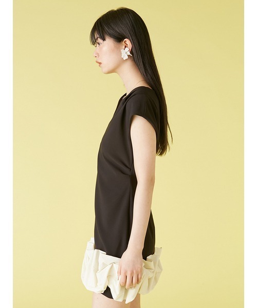 LILY BROWN バブルヘムストレッチミニワンピース0 バブルヘムストレッチミニワンピース(ミニワンピース