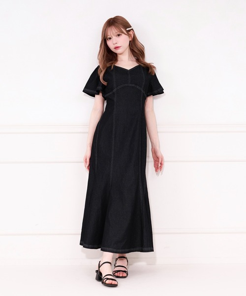 apres jour 袖フレアマーメイドワンピース apres jour ワンピース 袖フレアマーメイドワンピース