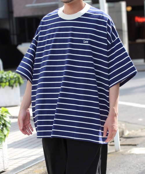 Lee(リー)の「LEE /BORDER BIG TEE/LT3202(Tシャツ/カットソー・レディース・ホワイト/ブラック/ネイビー・FREE)」の11枚目の写真