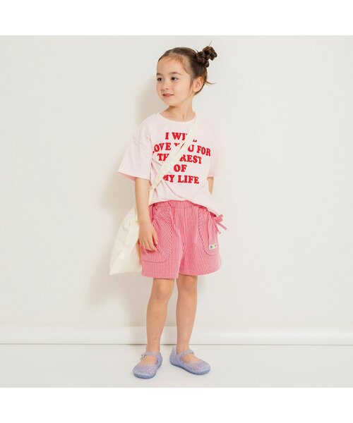 BREEZE（ブリーズ）の「【ジュニア対応】ストライプショートパンツ（その他パンツ・キッズ・ピンク/イエロー・80/90/100/110/120/130/140）」の5枚目の写真