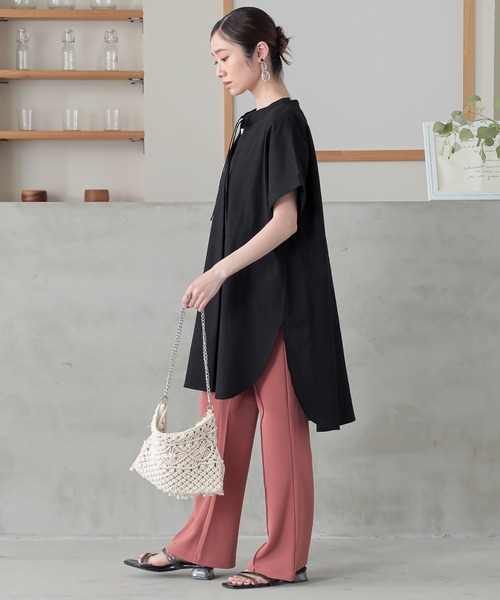n'OrLABEL(ノアールレーベル)の「コットンスキッパーチュニック(チュニック・レディース・アイボリー/ブラック/イエロー・FREE)」の5枚目の写真