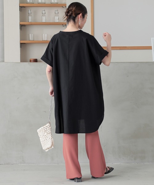 n'OrLABEL(ノアールレーベル)の「コットンスキッパーチュニック(チュニック・レディース・アイボリー/ブラック/イエロー・FREE)」の7枚目の写真