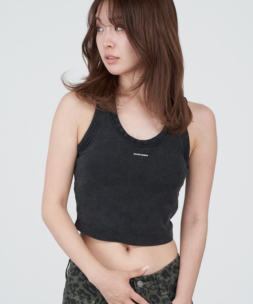 RAY CASSIN（レイカズン）の「プレート付ピグメントパット付タンクトップ（タンクトップ・レディース・ホワイト/レッド/ブラック/グレー・FREE）」の13枚目の写真