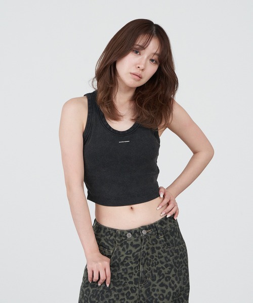 RAY CASSIN（レイカズン）の「プレート付ピグメントパット付タンクトップ（タンクトップ・レディース・ホワイト/レッド/ブラック/グレー・FREE）」の15枚目の写真