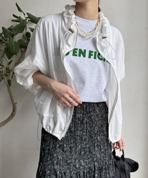 DouDou（ドゥドゥ）の「【新色追加】綿ローンドロストブルゾン（その他アウター・レディース・ベージュ/オフホワイト/ブラック/ブラウン・FREE）」の14枚目の写真