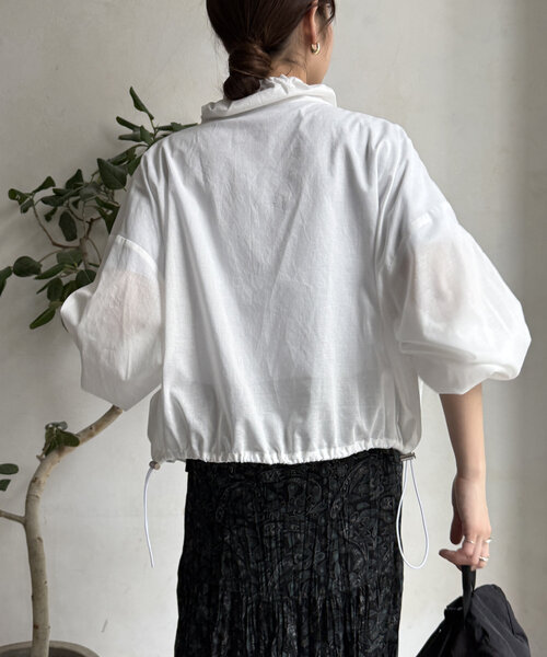 DouDou（ドゥドゥ）の「【新色追加】綿ローンドロストブルゾン（その他アウター・レディース・ベージュ/オフホワイト/ブラック/ブラウン・FREE）」の15枚目の写真